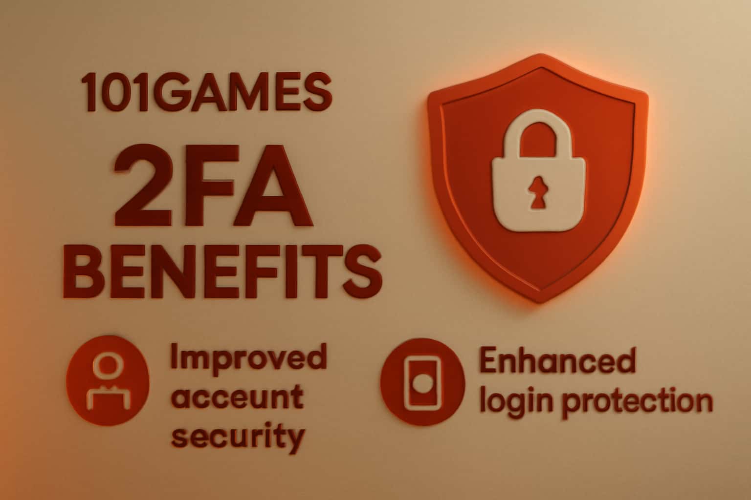 An informative visual representation of the 2FA benefits for 101Games.