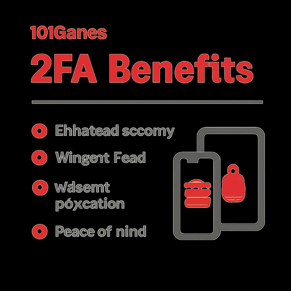 Diagram demonstrating how 2FA enhances account security in 101Games.