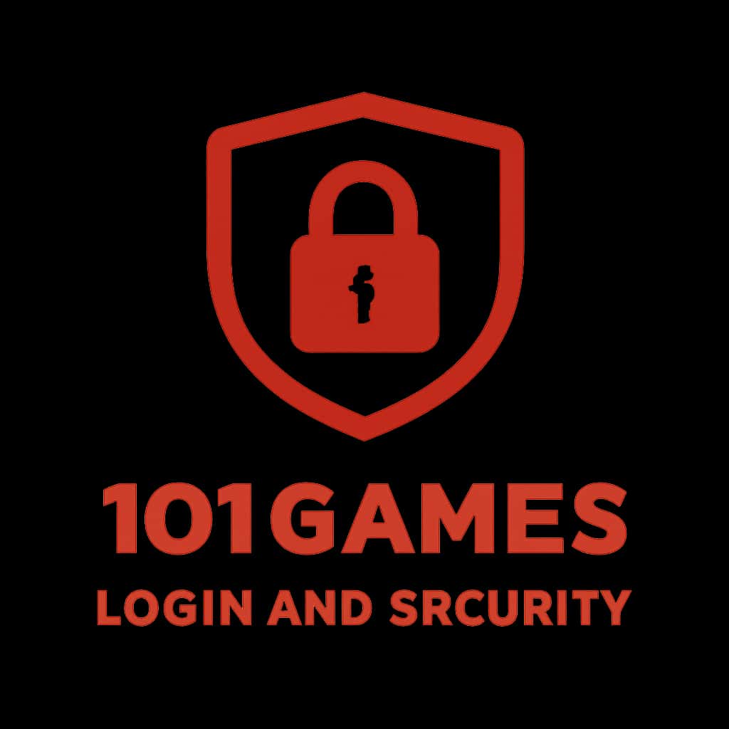 A badge design symbolizing 101Games Login and Security assistance.