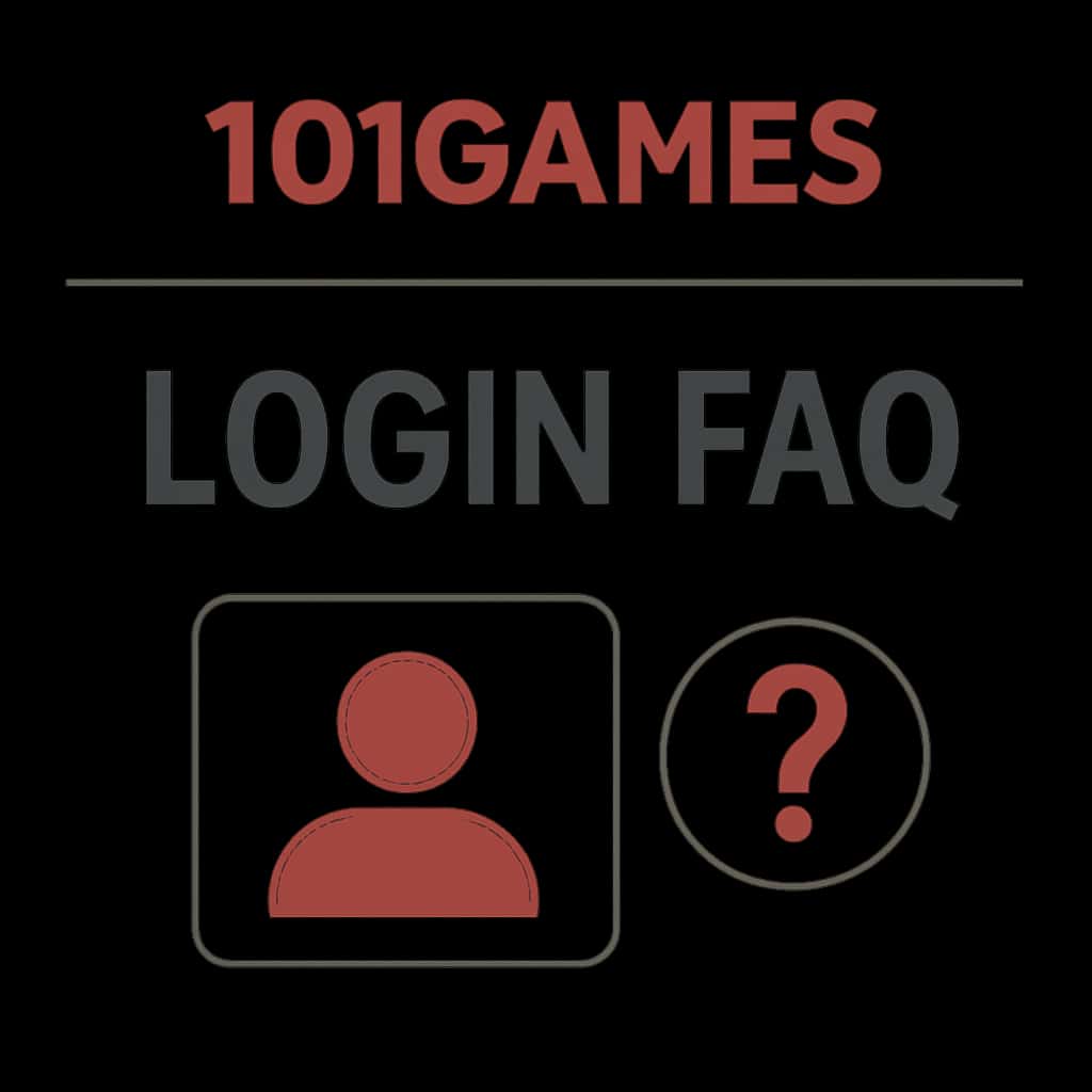 Illustration for the 101Games Login FAQ section.