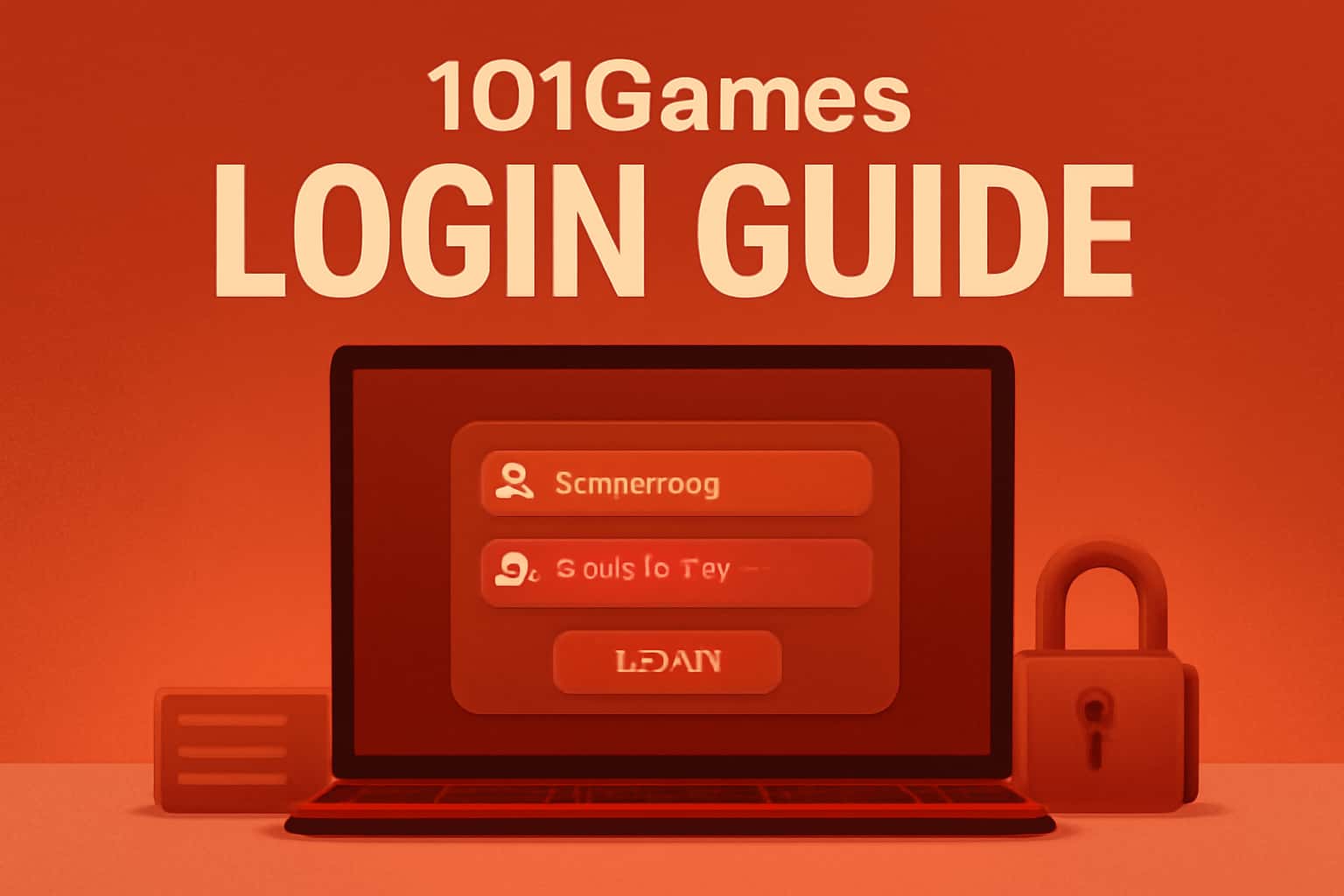 An informational graphic illustrating the 101Games Login Guide.