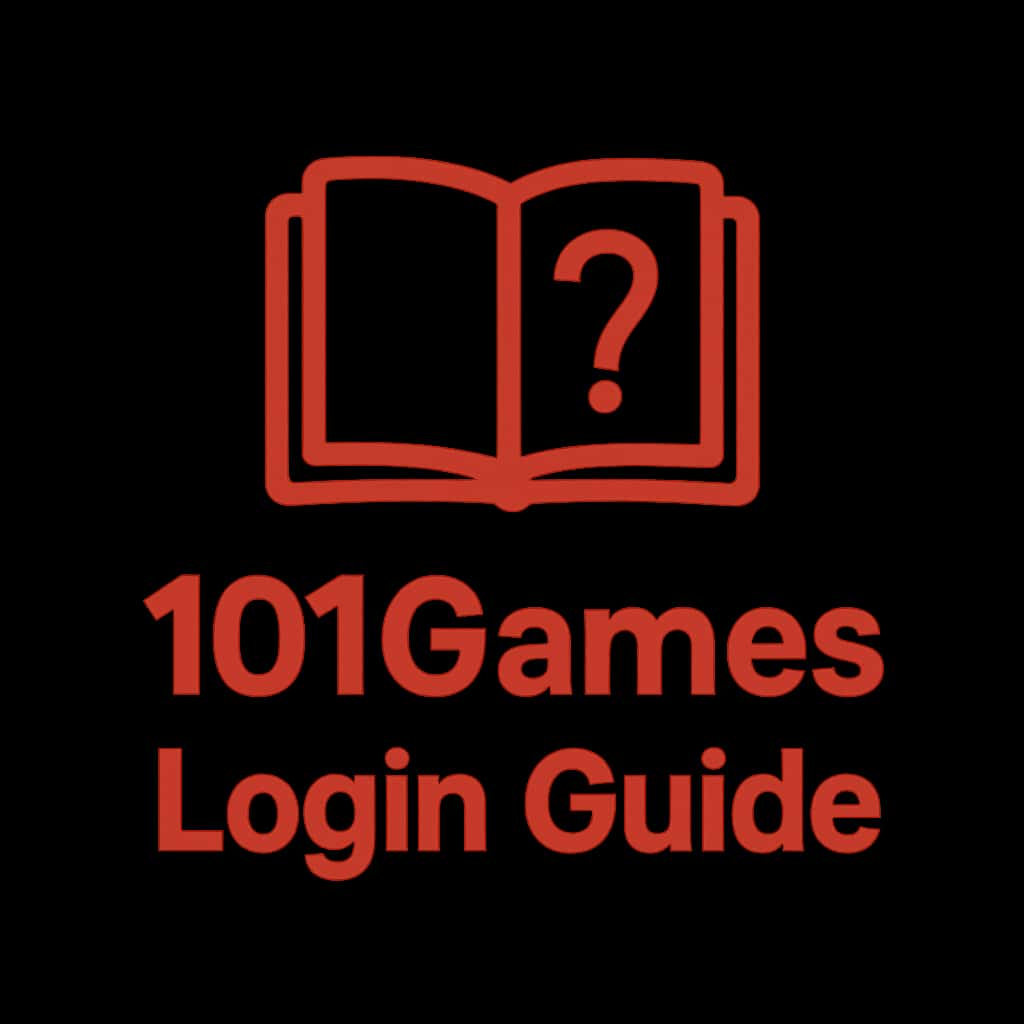 A badge design showcasing the 101Games Login Guide.