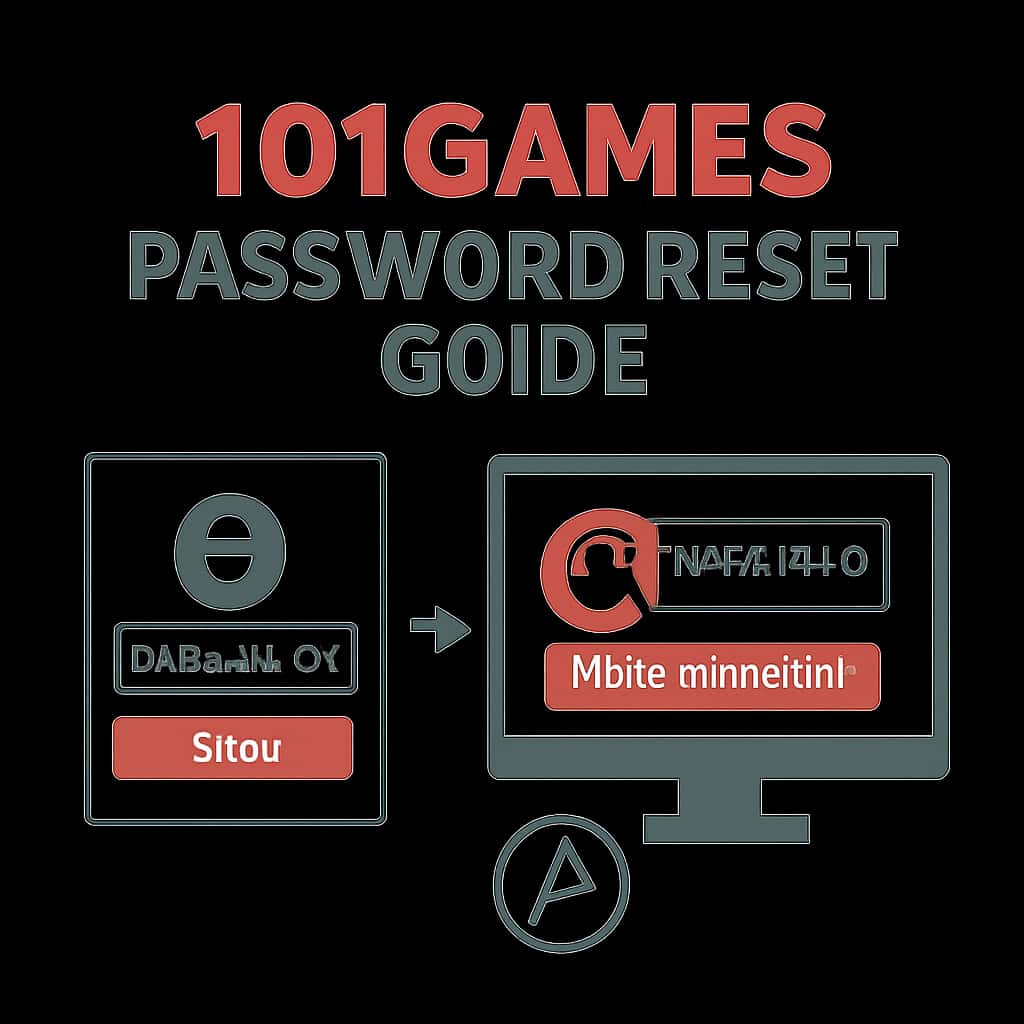 Illustration of the steps to reset your 101Games password.
