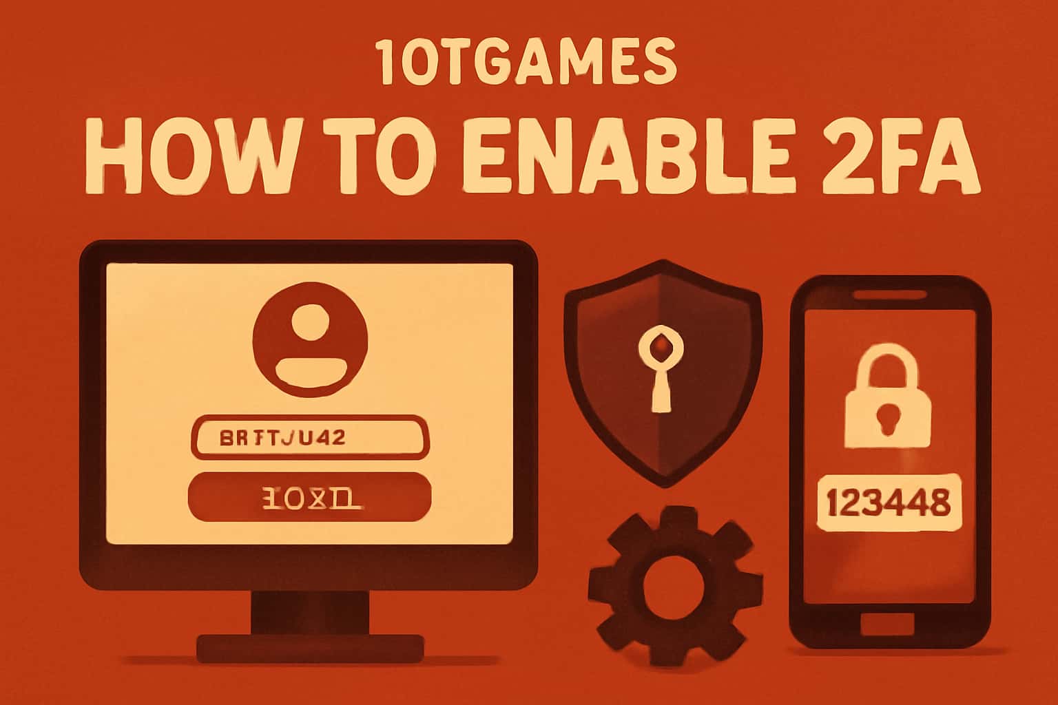 Informative scene depicting the process of enabling 2FA for 101Games.