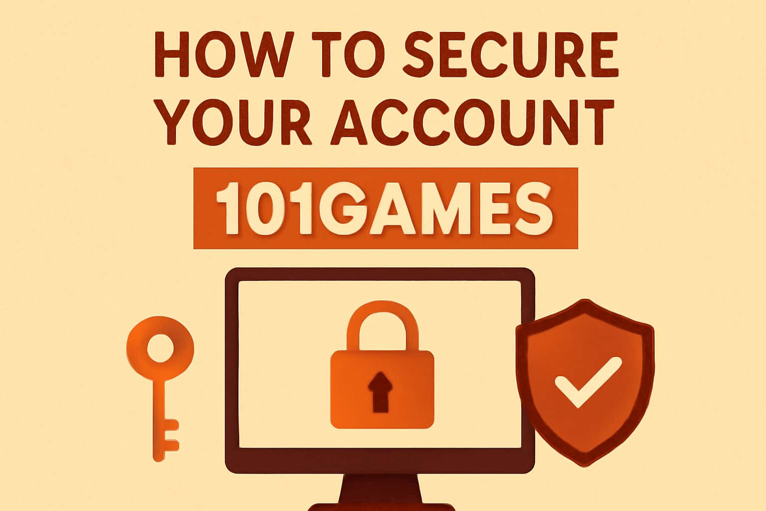 A secure login interface showing steps to protect a 101Games account.