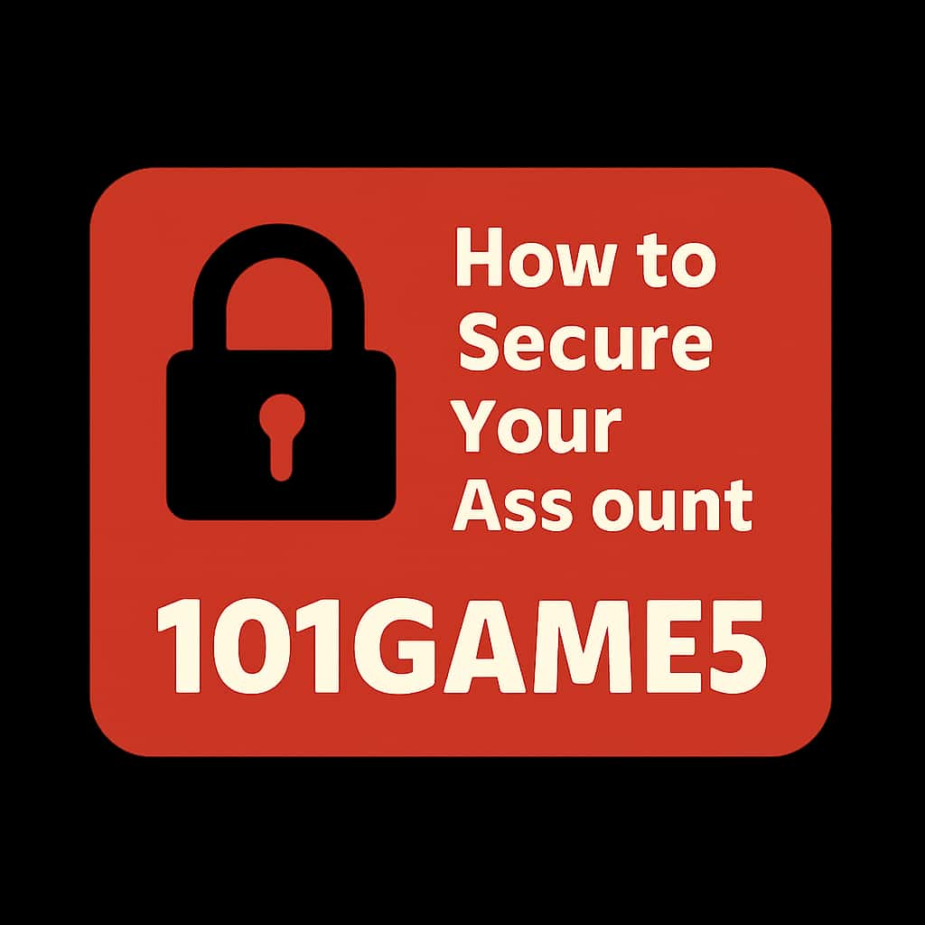An informative badge about securing your 101Games account.