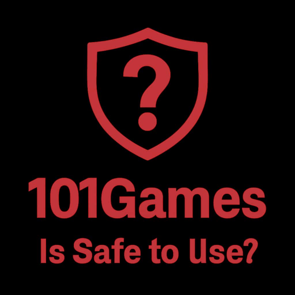 An icon representing account security with the text 'Is 101Games Safe to Use?'