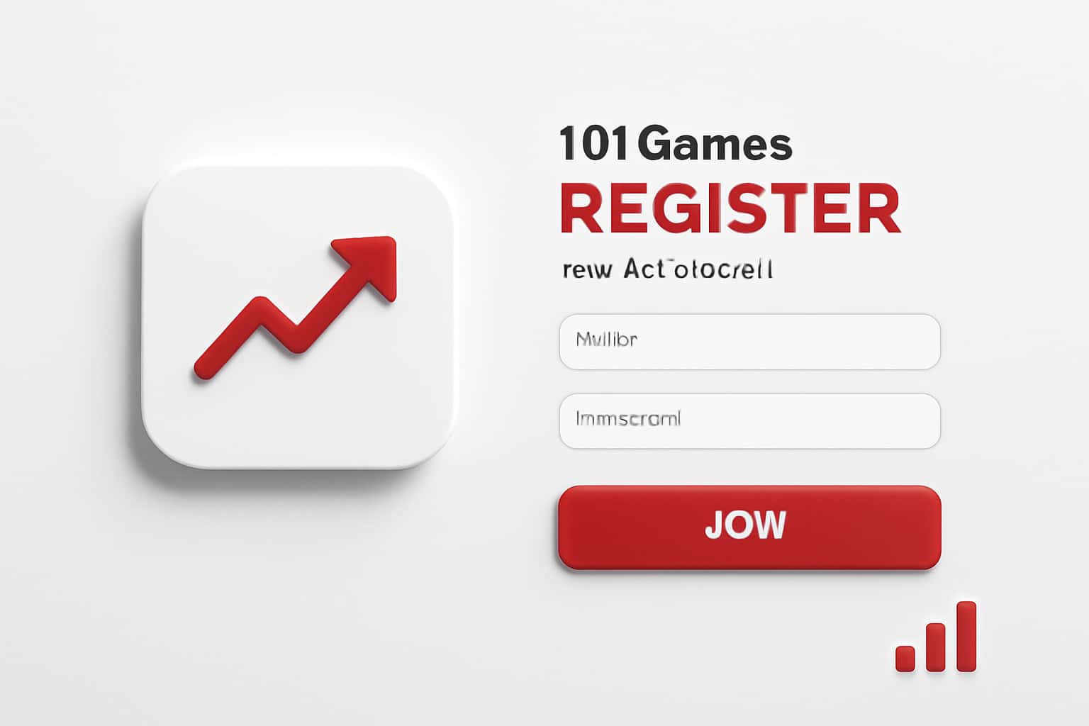 101Games Register - New Account Interface