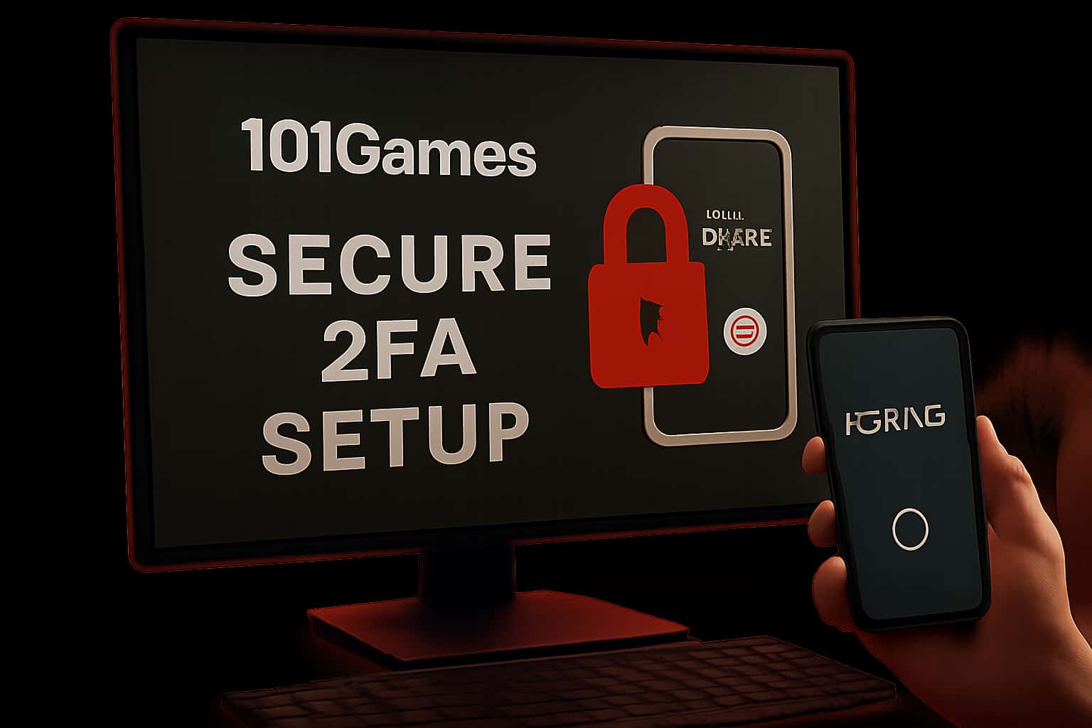 Visual representation of securing an account with two-factor authentication.