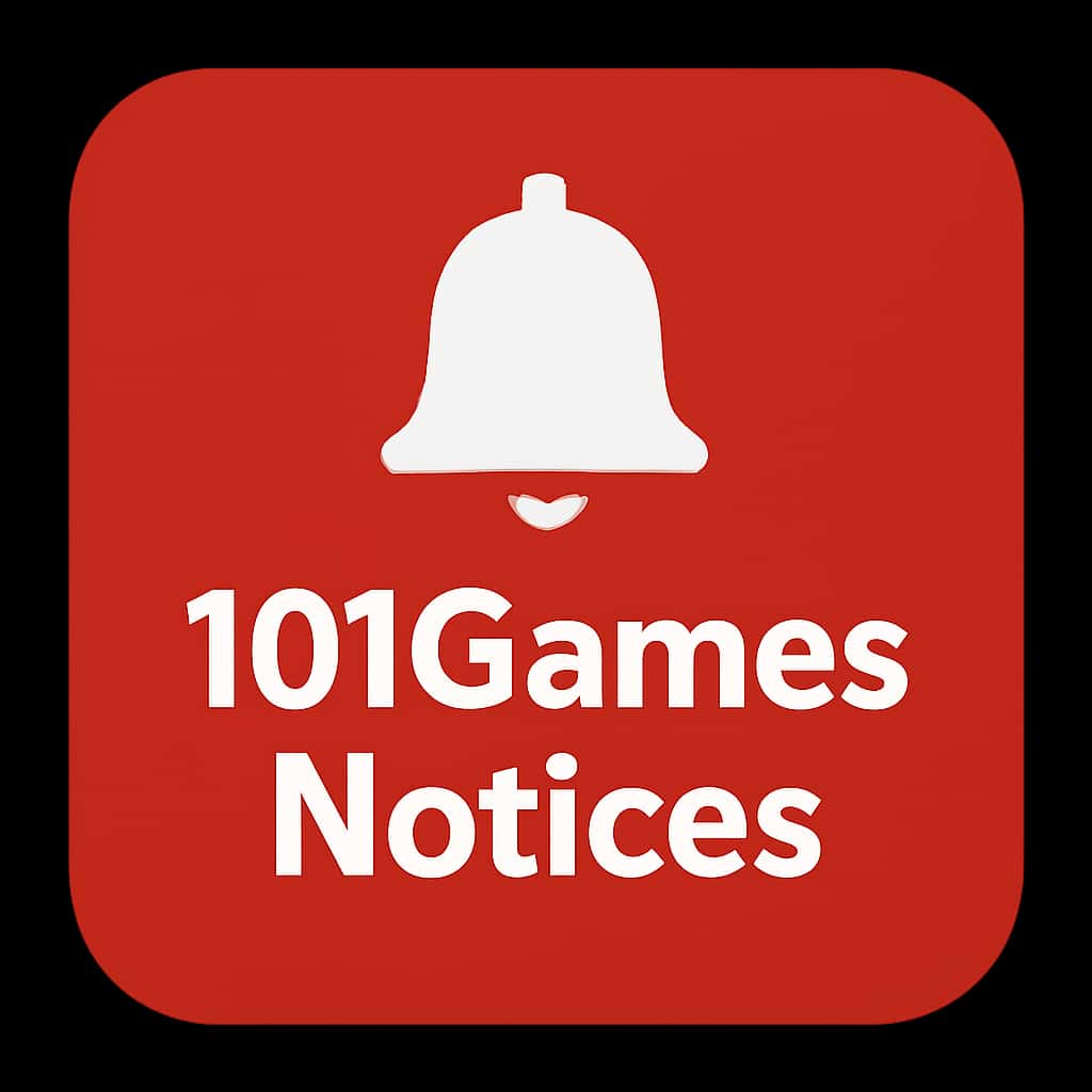 Minimal icon illustrating the concept of 101Games Notices.