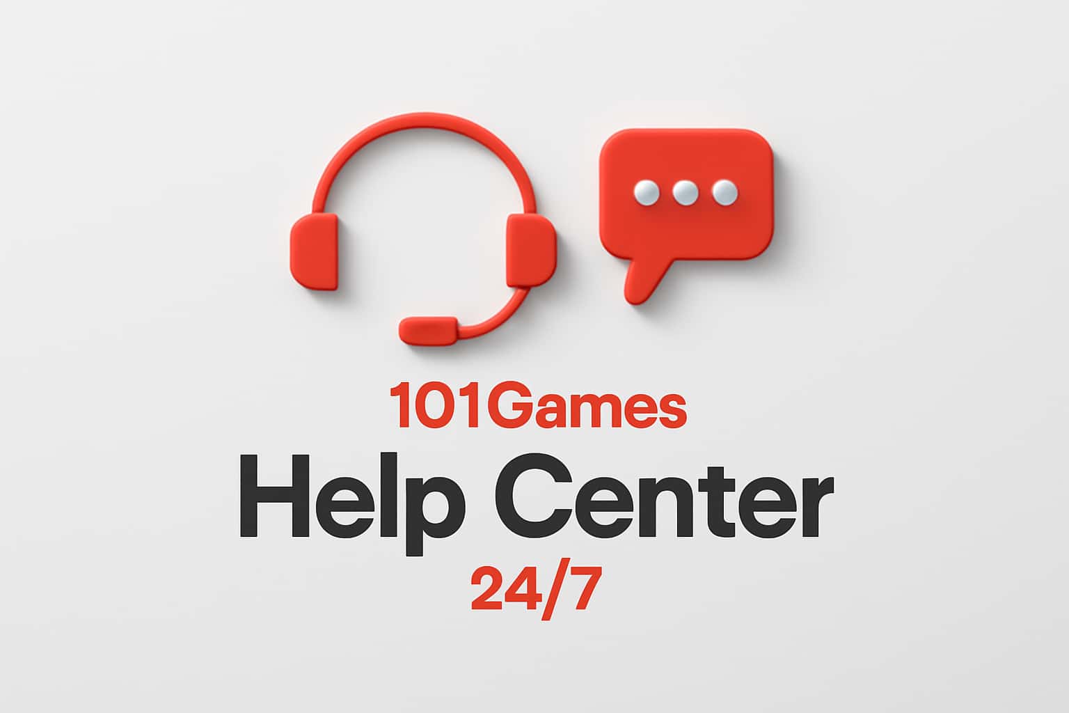 101Games Help Center 24/7 Interface
